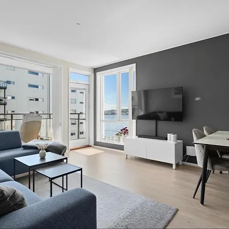 Apartmán Arctic Waterfront Balcony & Views Tromsø